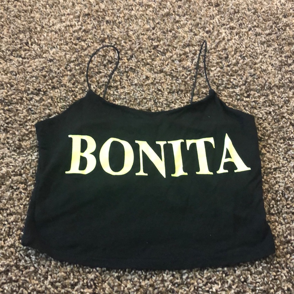 papaya black bonita top